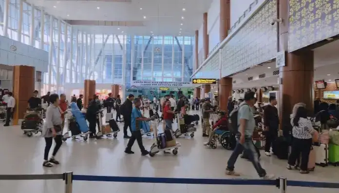 puncak-arus-nataru-tercatat,-bandara-pku-layani-lebih-dari-105-ribu-penumpang