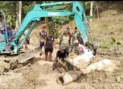 TMMD Bangun Jalan Pesisir Selatan, Gorong-gorong Segera Terpasang