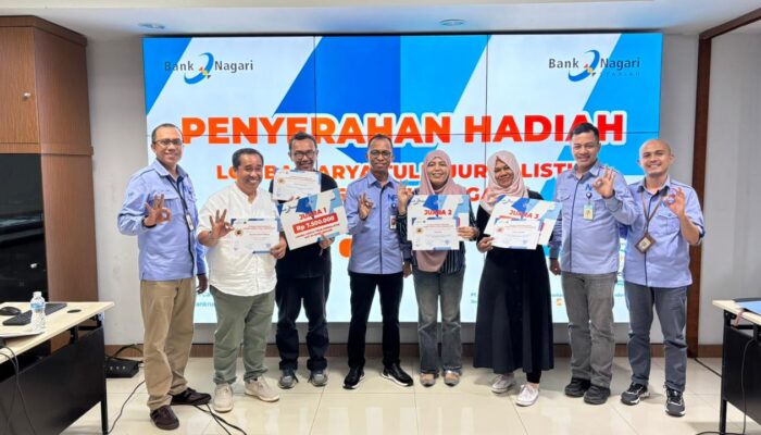 Bank Nagari Umumkan Pemenang Lomba Jurnalistik 2026
