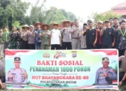 Polres Tanah Datar Tanam Seribu Pohon Cegah Banjir Bandang