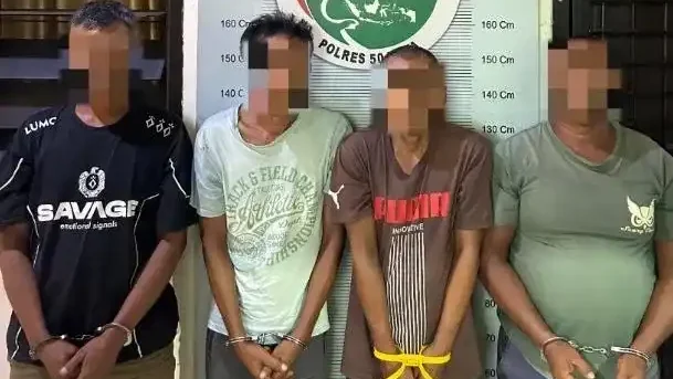 berantas-peredaran-sabu,-satresnarkoba-polres-50-kota-tangkap-empat-tersangka