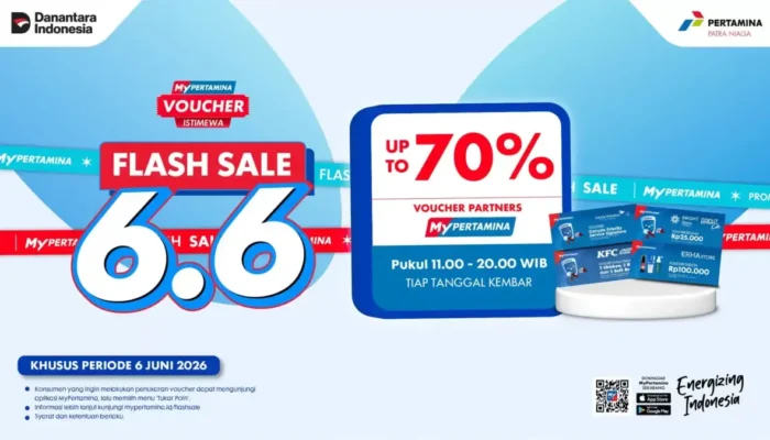 MyPertamina Tawarkan Diskon Voucher 70 Persen Saat Flash Sale