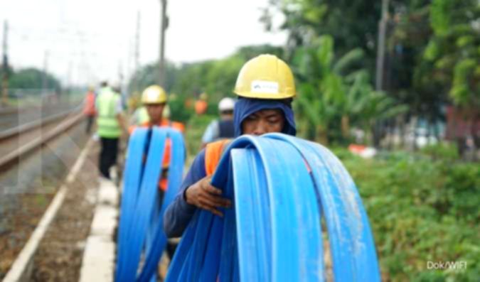 Gedung perkantoran PT Solusi Sinergi Digital Tbk (WIFI) di Jakarta