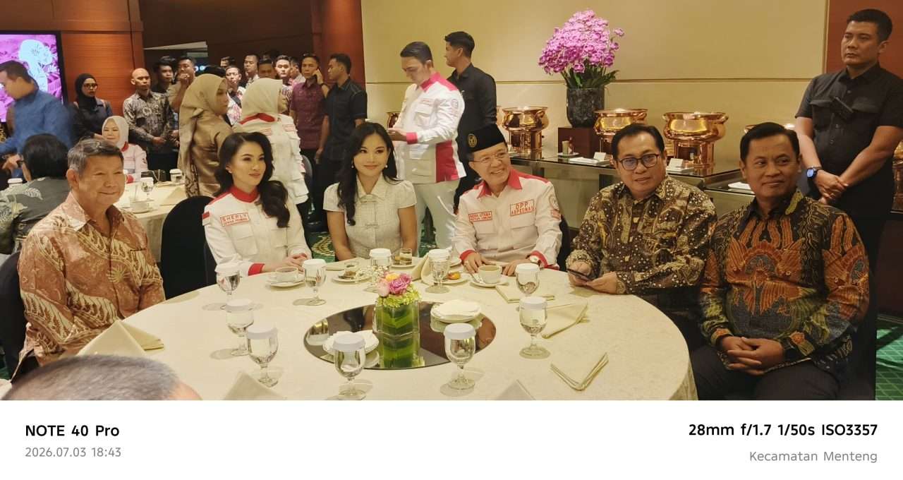 hashim-djojohadikusumo-lantik-pengurus-srikandi-jaga-desa-se-indonesia,-abpednas-dan-smsi-kerja-sama-dukung-program-jaga-desa