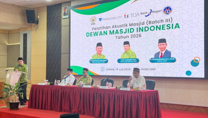 DMI Sumbar Tingkatkan Kualitas Tata Suara Masjid Melalui Pelatihan