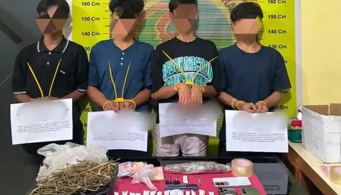 Polres Pesisir Selatan Tangkap Empat Remaja Pengedar Ganja