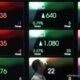 Grafik pergerakan Indeks Harga Saham Gabungan di layar monitor bursa efek