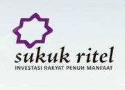 Ilustrasi instrumen investasi syariah Sukuk Ritel seri SR025 dengan latar belakang gedung Kementerian Keuangan