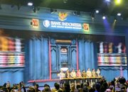Pejabat Gubernur Sementara BI Destry Damayanti membuka acara Karya Kreatif Indonesia 2026 di JCC Jakarta