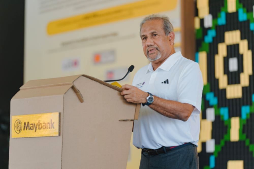Group Chief Sustainability Officer Maybank, Datuk Shahril Azuar Jimin, dalam acara Maybank Marathon Sustainability Day 2026.