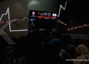 Grafik pergerakan Indeks Harga Saham Gabungan di Bursa Efek Indonesia