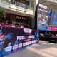 Pemain esports bertanding dalam turnamen Mobile Legends di Rasuna Epicentrum, Jakarta.