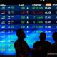 Tampilan layar pergerakan grafik Indeks Harga Saham Gabungan di Bursa Efek Indonesia