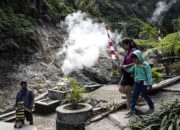 Pemandangan kawasan Gunung Ungaran di Jawa Tengah yang menjadi lokasi rencana proyek eksplorasi panas bumi PLN.