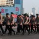 Gedung Mabes Polri di Jakarta sebagai instansi penerima alokasi anggaran hukum dan keamanan terbesar tahun 2027.