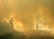 Karhutla Kawah Ijen Mulai Padam, Petugas Lanjutkan Pemadaman Udara