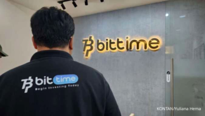 Grafik pertumbuhan transaksi aset digital dan Tokenized US Stocks di platform Bittime