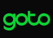 Grafik pergerakan harga saham GOTO di layar monitor bursa efek