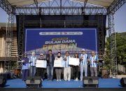 Suasana kegiatan Bulan Dana Pensiun 2026 yang diselenggarakan DPLK bank bjb di Lapangan Saparua, Bandung.