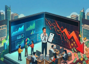 Ilustrasi grafik ekonomi dan mata uang asing yang mencerminkan arus modal investor di Indonesia