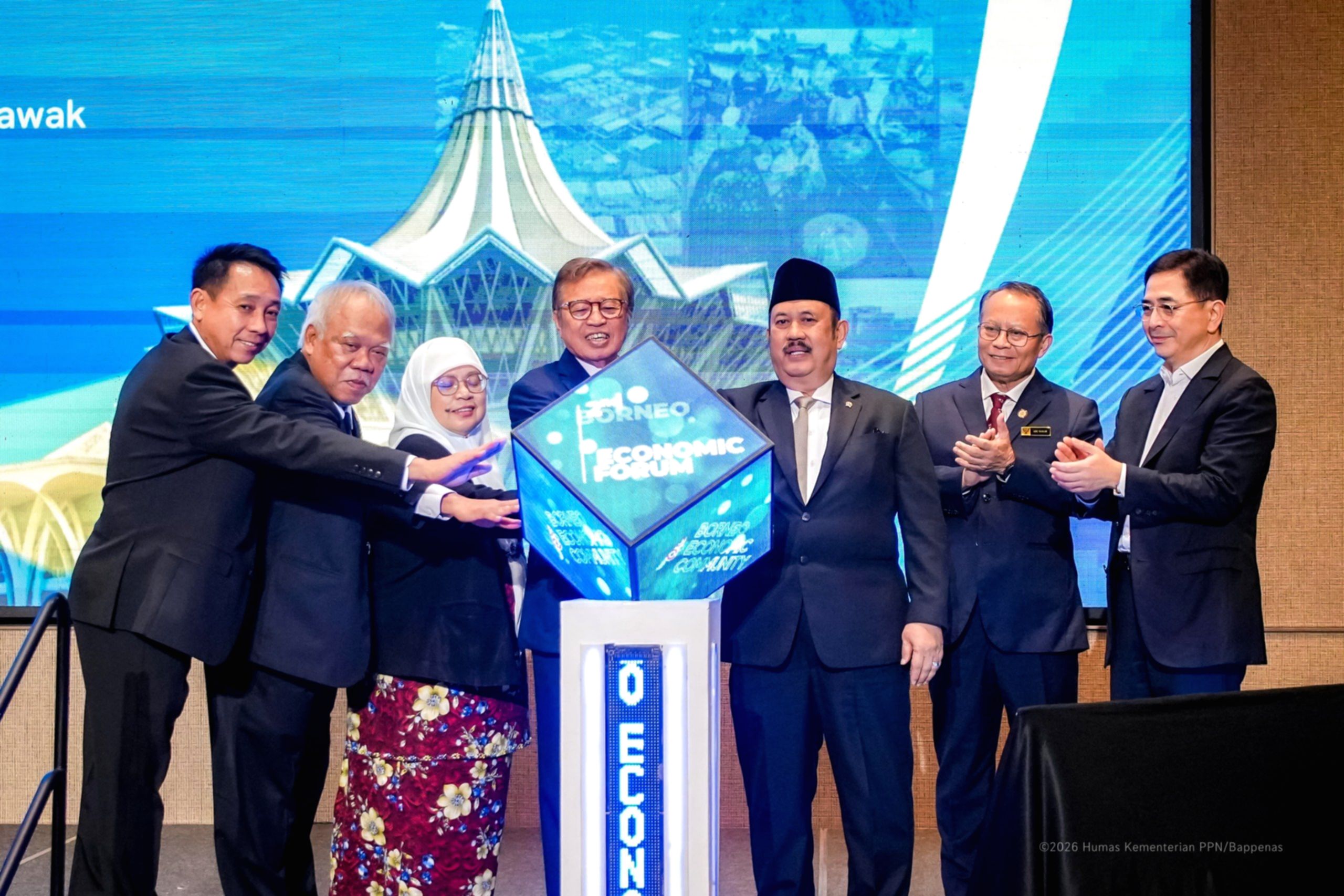 Ilustrasi pembangunan Ibu Kota Nusantara yang akan menjadi tuan rumah Borneo Economic Forum 2027.
