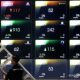 Grafik pergerakan harga saham PT Charoen Pokphand Indonesia Tbk (CPIN) di layar monitor bursa efek