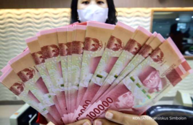 Grafik pergerakan nilai tukar mata uang Rupiah terhadap Dolar AS yang melemah di pasar spot